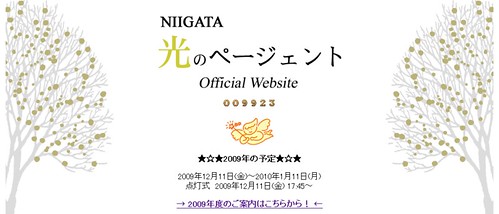 NIIGATA　光のページェント　公式サイト