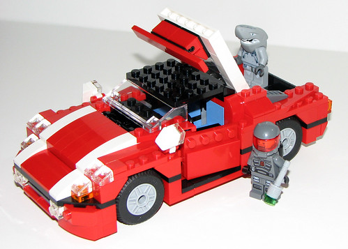 2010 LEGO Creator 5867 Super Speedster - Minifig Size!
