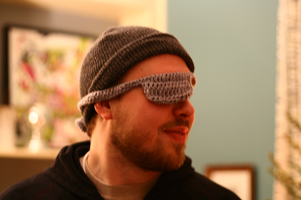 Crocheted eye Patch
