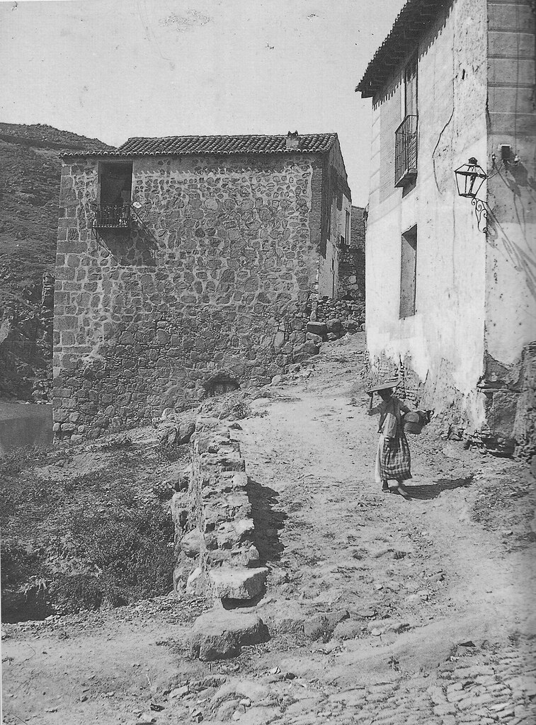 Torre del Hierro de Toledo hacia 1910. Fotografía de D. Pedro Román Martínez