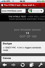 Opera Mini HTML5 test