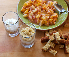 Grilled Peach and Vanilla Cake Trifle