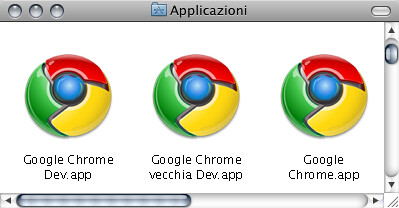 Far convivere piuÌ€ versioni di Chrome su Macintosh