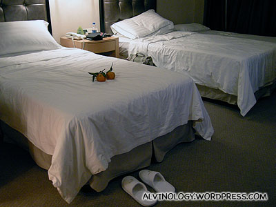 Our rooms at Meritus Shantou (separate as we still have our traditional wedding in June)