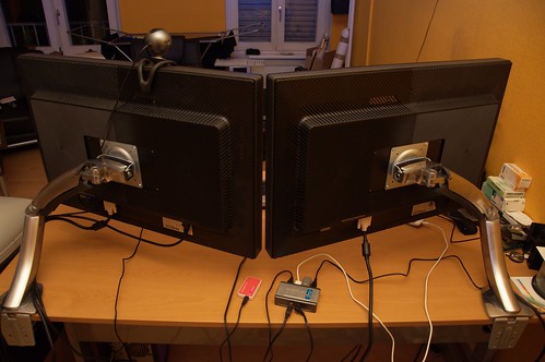 Ergotron monitor setup