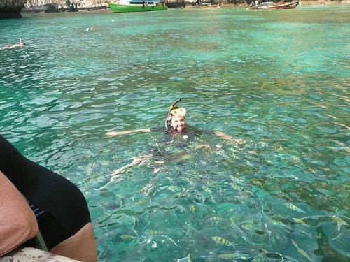 Amy in Sama Bay snorkeling