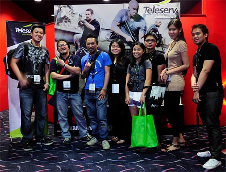 Me and Ken with Fedhz, along with our other blogger friends at the Teleserv Bloggers Movie Night - CertifiedFoodies.com