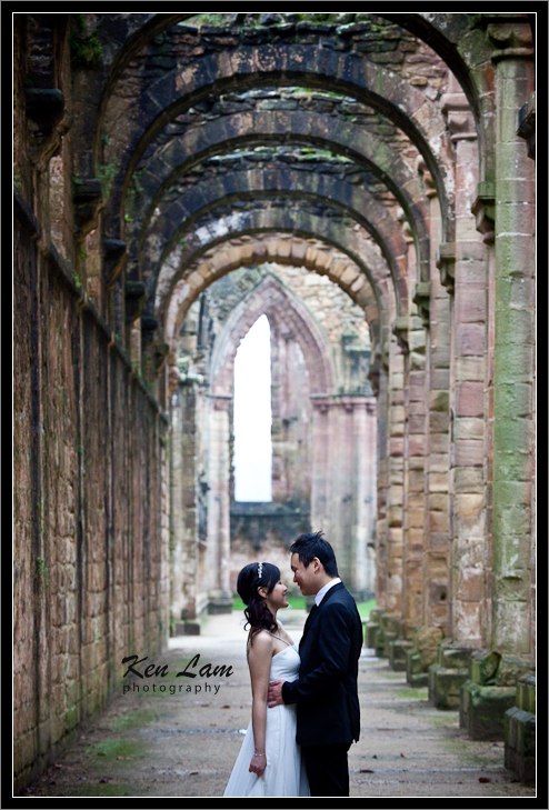 Pre-wedding at Fountain the Abbey, Yorkshire