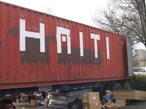 The Portland Haiti Relief Container!