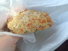 Bacon and cheese biscuit