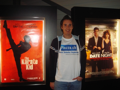 Stefan mit Piazza.ch im Kinepolis