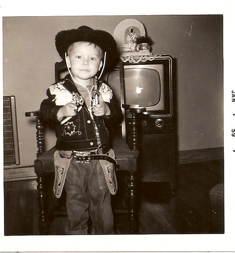 dad in cowboy outfit