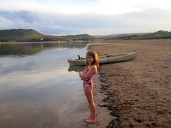 Abbie on the shores of Lake Grandby