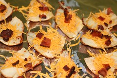 ps with cheese and bacon