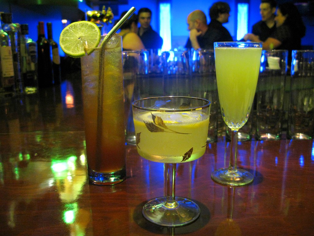 Trio of absinthe cocktails at First & Hope