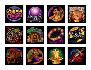 free Gypsy Queen slot game symbols