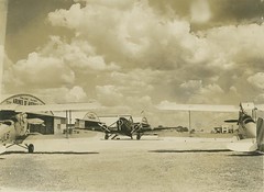 Aircraft on the tarmac at Archerfield, Brisbane, ca. 1936