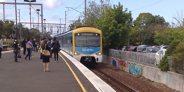 Siemens train at Glenhuntly