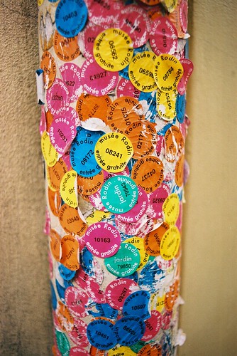 Rodin Museum - Lamppost with Stickers