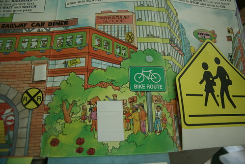 Bike route signs subliminal messages