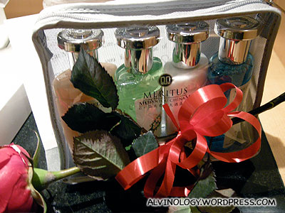 A special set of toiletries for the newly wed :)