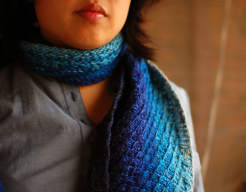 the blue blog patterns: beginner&apos;s scarves