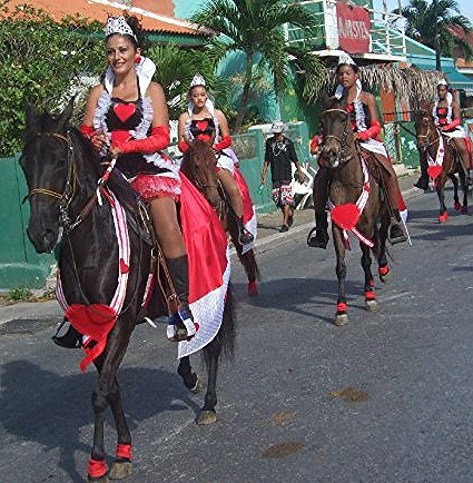 Curacao Girls Horse Parade
