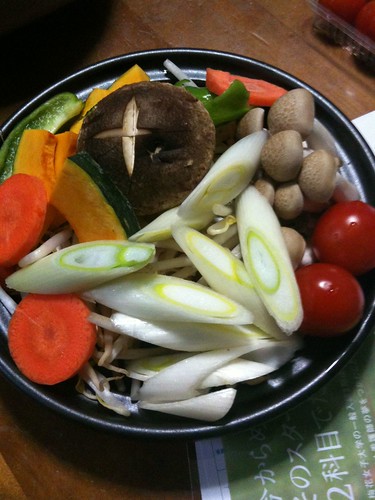 ダジン鍋で温野菜