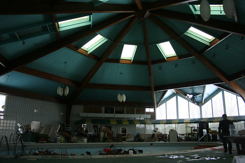 Wide view of the pool area