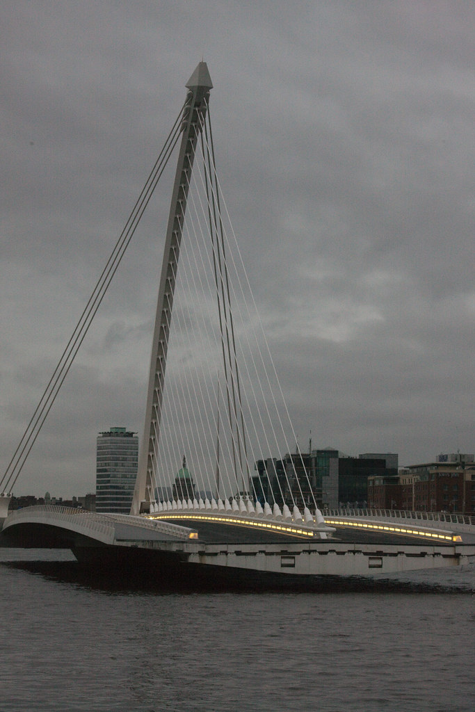 The Samuel Beckett Bridge In Its Open Position