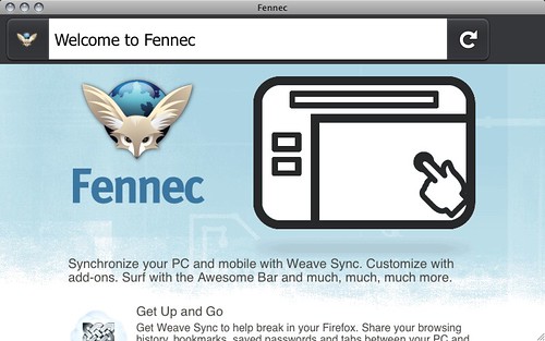 Fennec 1.0rc3 - about:firstrun