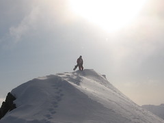 Eric Themal on the ridge of Gobbler's Knob
