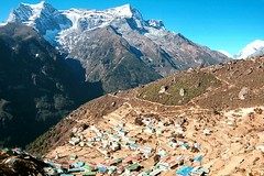 Namche Bazar, famous as the base to Mt. Everest.
