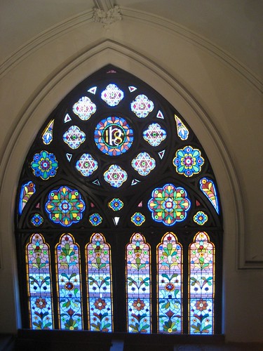 Window above organ
