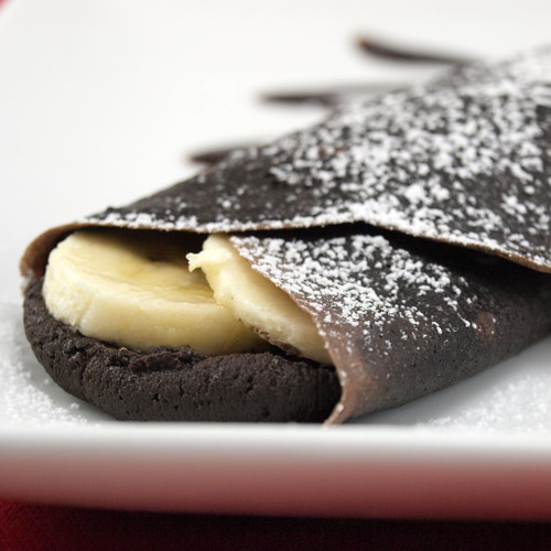 Chocolate Mascarpone and Banana Crepes