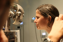 Facerobot Mertz in the RoboLab / Ars Electronica Center
