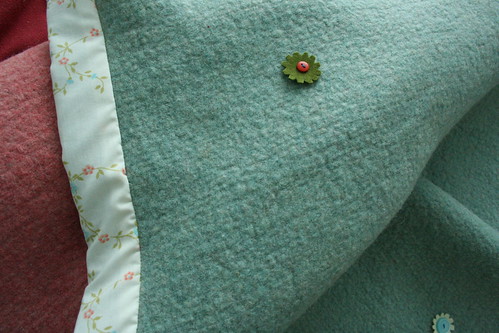 Flower Button Blanket