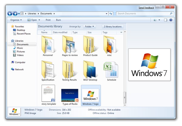 „Windows Explorer“ nuotrauka