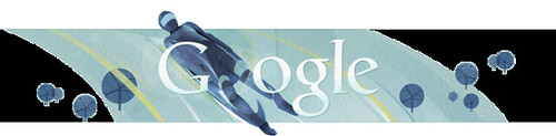 Google Olympics Luge Logo