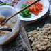 preparando sushi vegetariano
