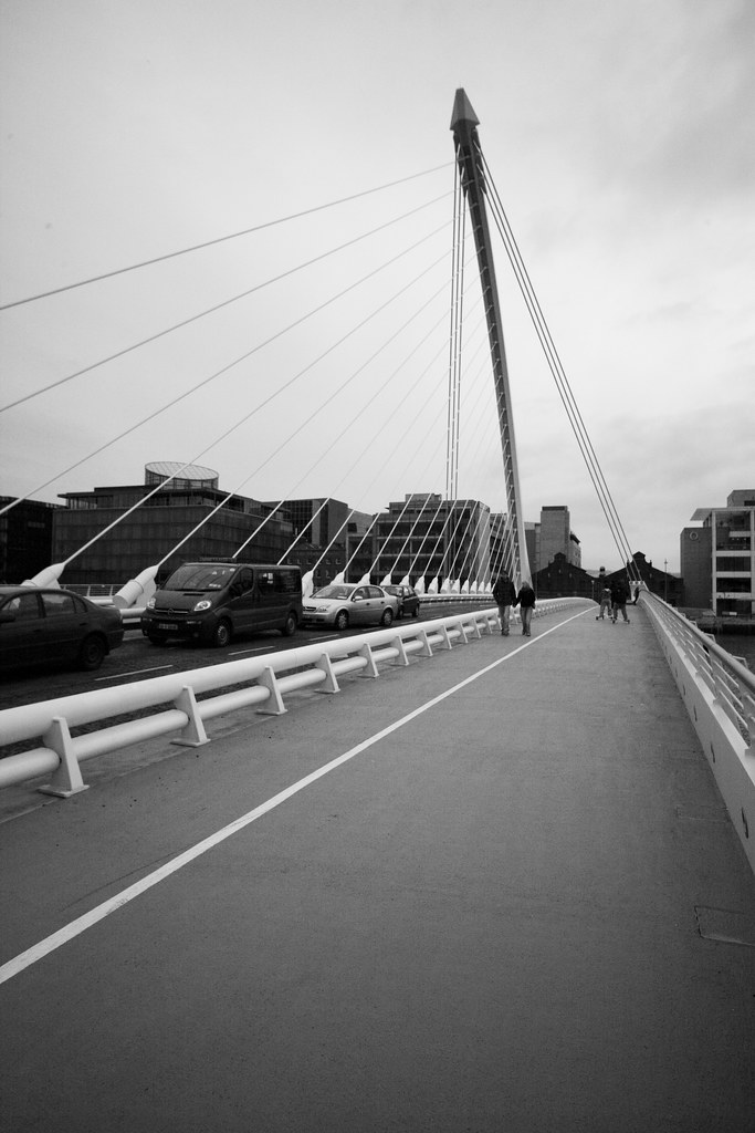 Wideangle View Of The Beckett Bridge