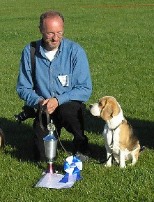 Dina was 2. Winner at the obedience-competition