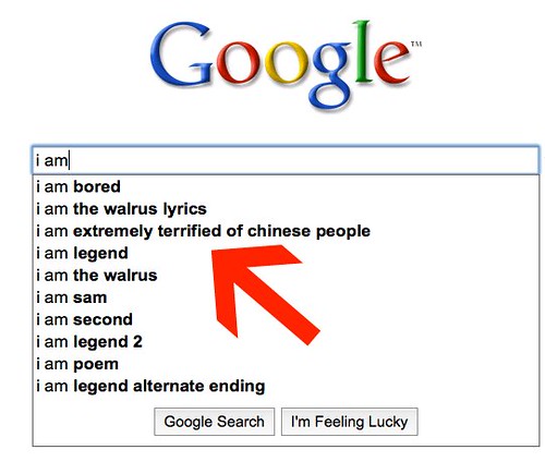 Google Suggest on Chinese People