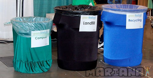 Green Festival: Recycling and compost bins