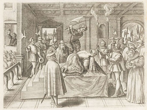 Beheading execution of Mary Queen of Scots