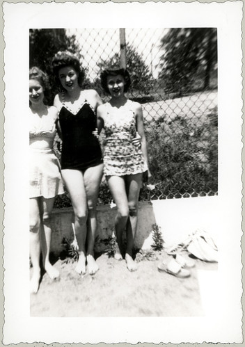 three girls at the beach