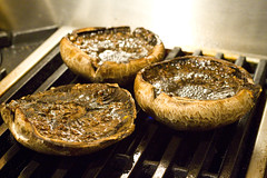 Balsamic Drenched Portobellos on grill 2