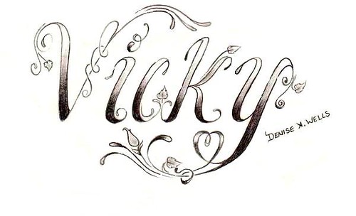 bsisydun: fancy lettering for tattoos