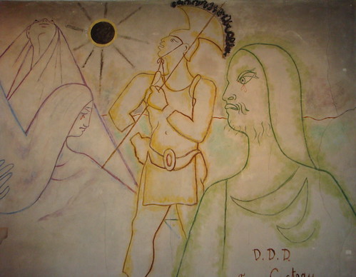 Detail of the Cocteau mural, The Church of Notre Dame de France, off Leicester Square, London by TheAltruist.