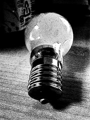 A light bulb 電球